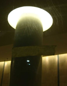 Deep Scratch Tempered Glass Resurfacing - Hospital - Manhasset, NY Curtainwall Resurfacing - Commercial - LIJ - Manhasset, NY