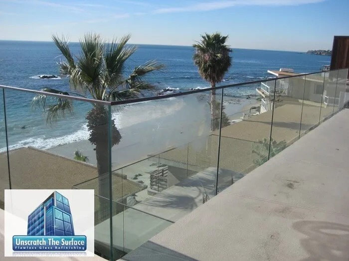 Glass Graffiti Removal Laguna Beach CA Deep scratched glass graffiti removal Laguna Beach CA