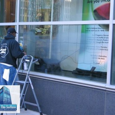 acid etched glass graffiti removal - Denver, CO