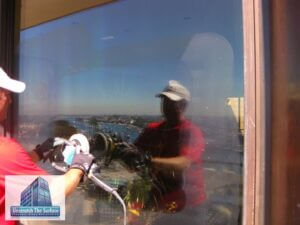 Large Scale Glass Resurfacing - Tempered - Newport Beach, CA