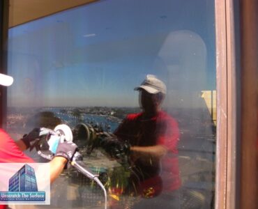 Large Scale Glass Resurfacing - Tempered - Newport Beach, CA