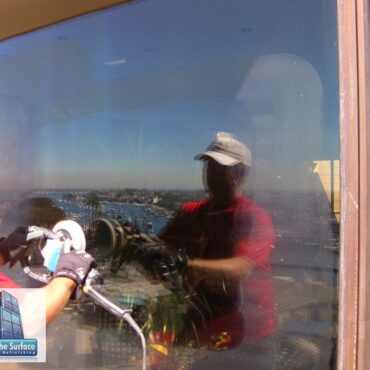 Large Scale Glass Resurfacing - Tempered - Newport Beach, CA