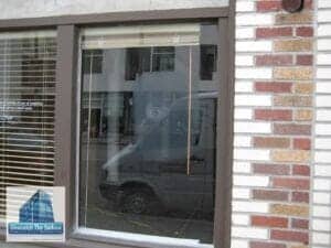 scratched glass graffiti removal - polishing step