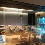 almost completed polishing scratches out of glass. just a little more glass buffing.  Seattle, WA