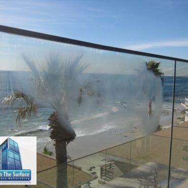 Deep Glass Scratch Graffiti Removal - Tempered - Laguna Beach, CA