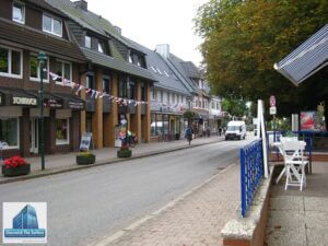 Main street in Heikendorf, Germany.