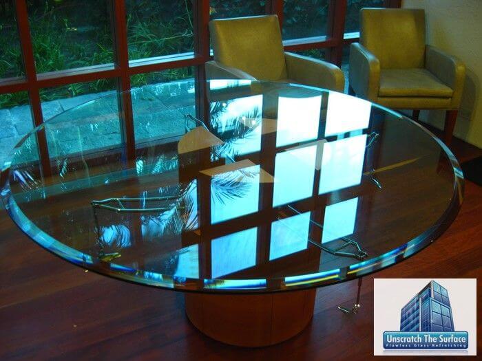 Glass Table Restoration. From transparent to Glossy Black 
