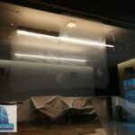 to take scratches out of glass with the best results, you must work in straight lines. Seattle, WA