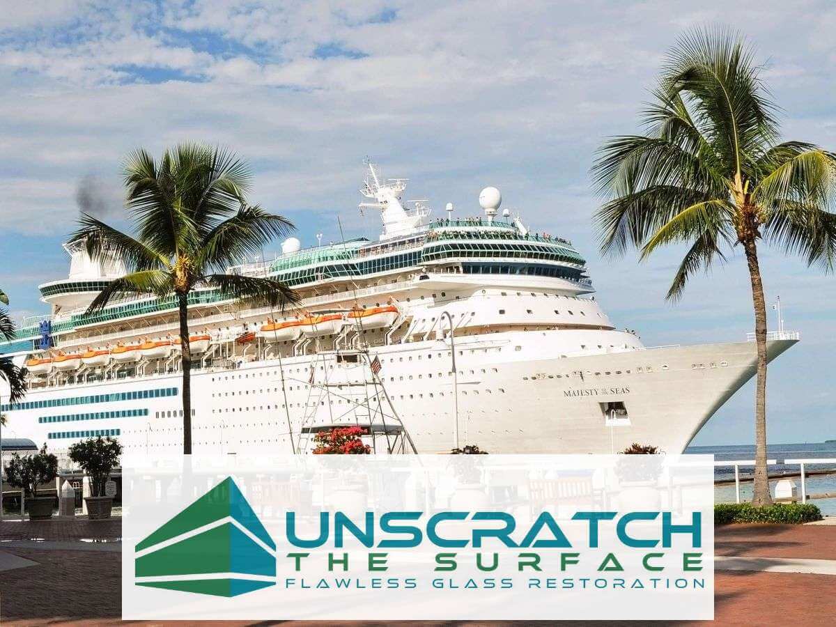 Services Marine glass restoration. Miami, FL