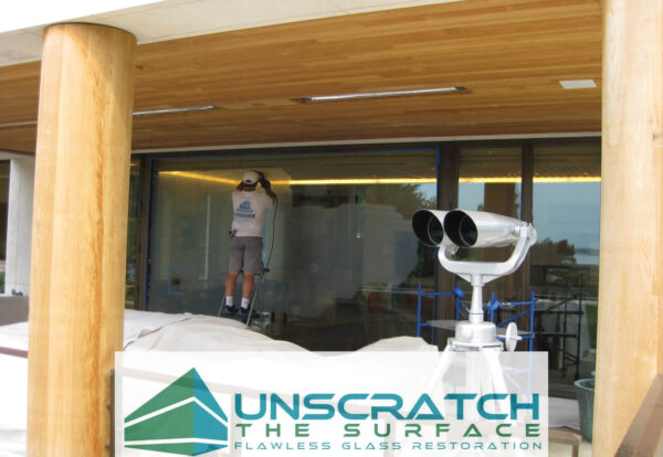 glass restoration project in belle haven, ct