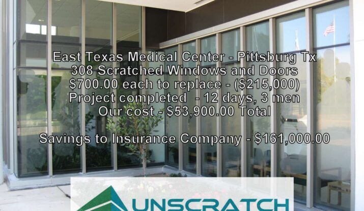 Glass restoration case study - Pittsburg, TX