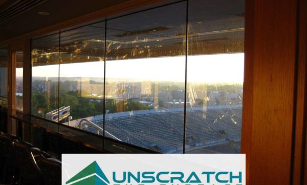 Widespread Glass Scratch Refinishing tempered glass resurfacing in sunlight