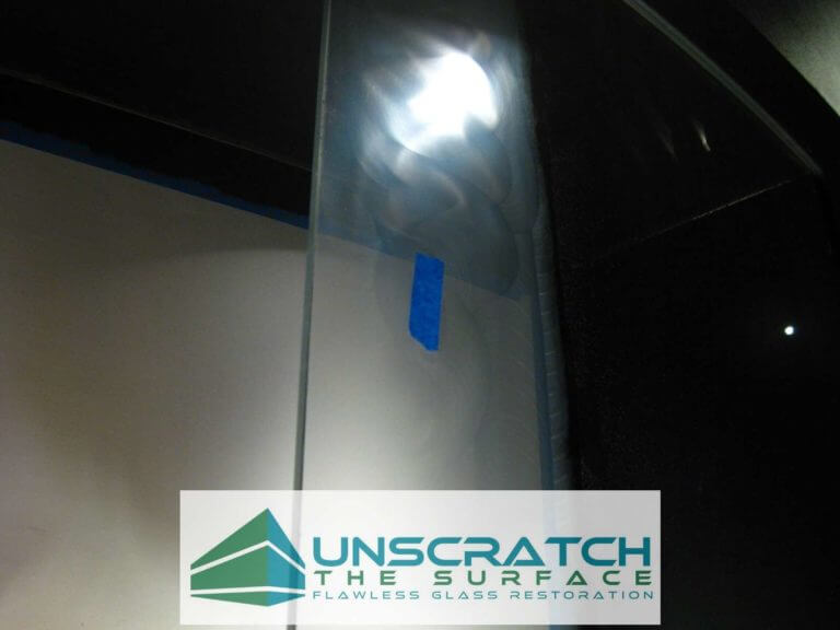 Glass Scratch Repair by Accent Glass Resurfacing in Austin, Texas