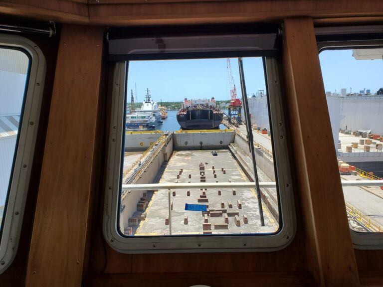 marine glass scratch repair Tampa FL - Liberty forward window perfect view